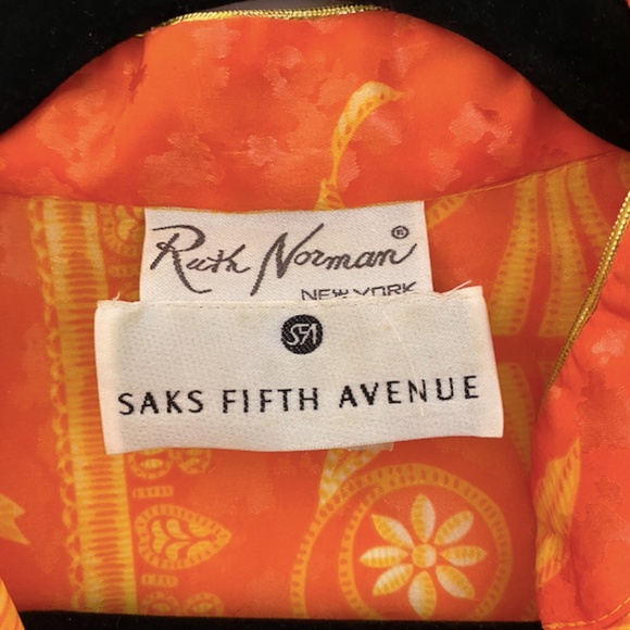 Vintage SAKS FIFTH Kimono Maxi Robe - Picture 4 of 6